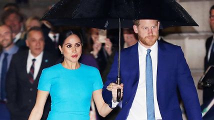 Prince Harry and Meghan Markle encourages people to donate.